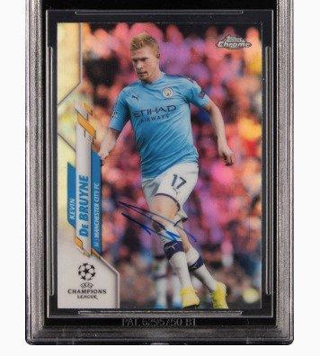 2019 Topps Chrome UEFA Chrome Kevin De Bruyne Hand Signed, Collections, Autocollants
