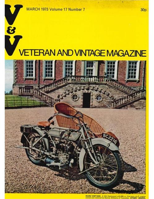 1973 VETERAN AND VINTAGE MAGAZINE 7 ENGELS, Boeken, Auto's | Folders en Tijdschriften, Ophalen of Verzenden