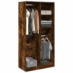 vidaXL Kledingkast 100x50x200 cm bewerkt hout gerookt, Huis en Inrichting, Kasten | Kleerkasten, Verzenden, Nieuw