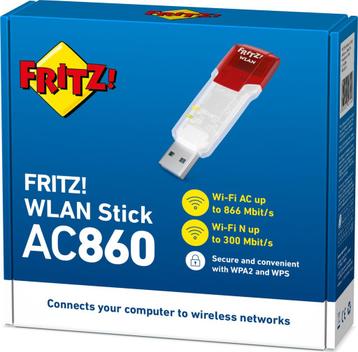 AVM FRITZ!WLAN Stick AC860 - WiFi USB-adapter -AC WiFi 5... beschikbaar voor biedingen