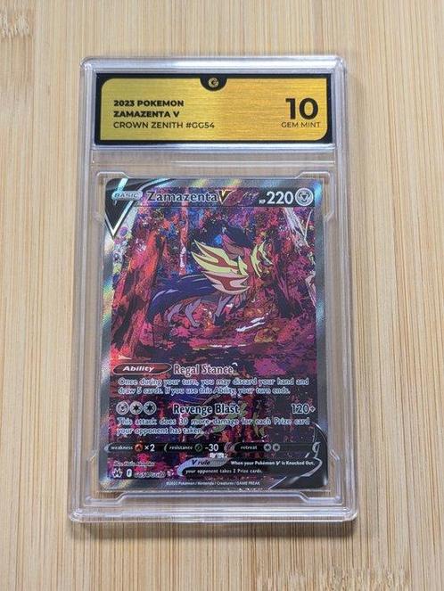 Pokémon - 1 Graded card - Zamazenta V - 2023 - Crown Zenith, Hobby en Vrije tijd, Verzamelkaartspellen | Pokémon