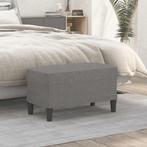 vidaXL Bankje 70x35x41 cm stof donkergrijs, Huis en Inrichting, Verzenden, Nieuw