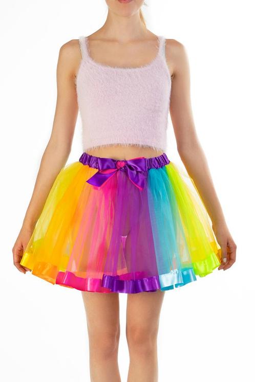 Tutu Regenboog Petticoat L XL XXL Tule Rokje Gekleurde Rok D, Kleding | Dames, Carnavalskleding en Feestkleding, Nieuw, Ophalen of Verzenden