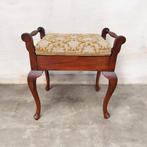Bank - mahoniehout - Klein bankje met naaidoos