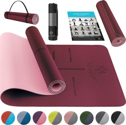 KESSER® Yoga Mat Extra Dik 183x61cm - Turnmat TPE Fitnessmat, Huis en Inrichting, Woonaccessoires | Overige, Verzenden