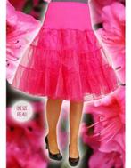 Onderrok tutu tulle luxe rockabilly fuchsia, Ophalen of Verzenden