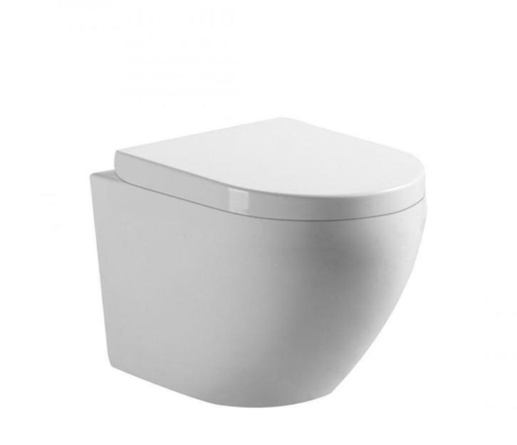 Sanifun Rimless hangtoilet Aldo Wit Verkort, Doe-het-zelf en Bouw, Sanitair, Toilet, Nieuw, Ophalen of Verzenden