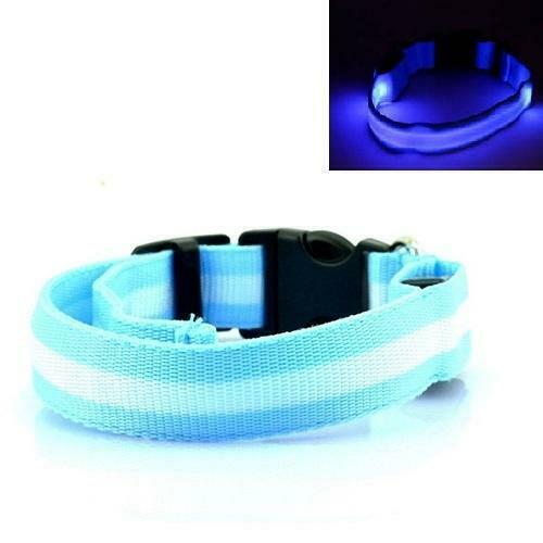 LED Halsband BLAUW, Dieren en Toebehoren, Honden-accessoires, Verzenden
