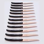 Laguiole - 12x Steak Knives - Copper Red - Style de -, Antiek en Kunst