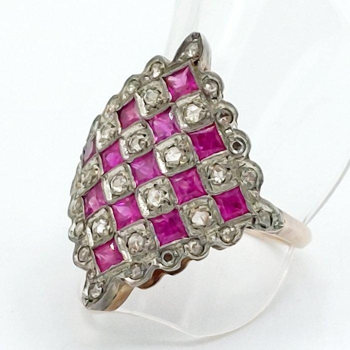 Ring - 12 kt. Geel goud, Handtassen en Accessoires, Ringen