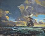 DingemanseArt - Schip bij ondergaande zon