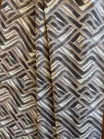 Elegante stof abstracte PopArt collectie in bruine kleur -