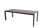 4 Seasons Outdoor Goa tafel met HPL blad dark grey 220 cm, Tuin en Terras, Nieuw