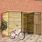 vidaXL Fietsschuur 232x110x170 cm geïmpregneerd grenenhout, Tuin en Terras, Verzenden, Nieuw