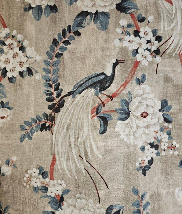 Nieuw Chinoiserie Imperial garden Birds stof Limited, Antiek en Kunst, Antiek | Tapijten, Tafelkleden en Textiel