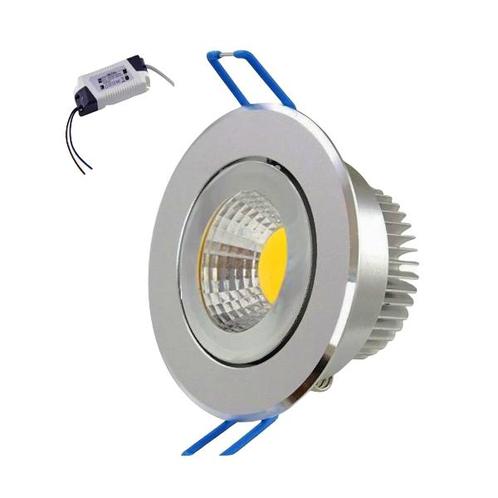LED Inbouwspot Dimbaar - Warm Wit Licht 2700K - 5W vervangt, Maison & Meubles, Lampes | Spots, Envoi