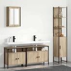 vidaXL Badkamermeubel Set 4 pcs Sonoma eiken 33 x 33 x 185,5, Huis en Inrichting, Verzenden, Nieuw