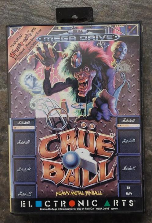 Crue ball (Sega MegaDrive tweedehands game), Games en Spelcomputers, Spelcomputers | Sega, Ophalen of Verzenden