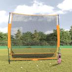 vidaXL Golftrainingsnet 215x107x216 cm polyester zwart en, Sport en Fitness, Golf, Verzenden, Nieuw
