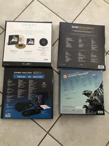 Johnny Hallyday - 4 x great box sets with LPs. CDs, DVDs beschikbaar voor biedingen