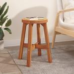 vidaXL Kruk 38x38x45 cm rond massief acaciahout bruin, Verzenden, Nieuw