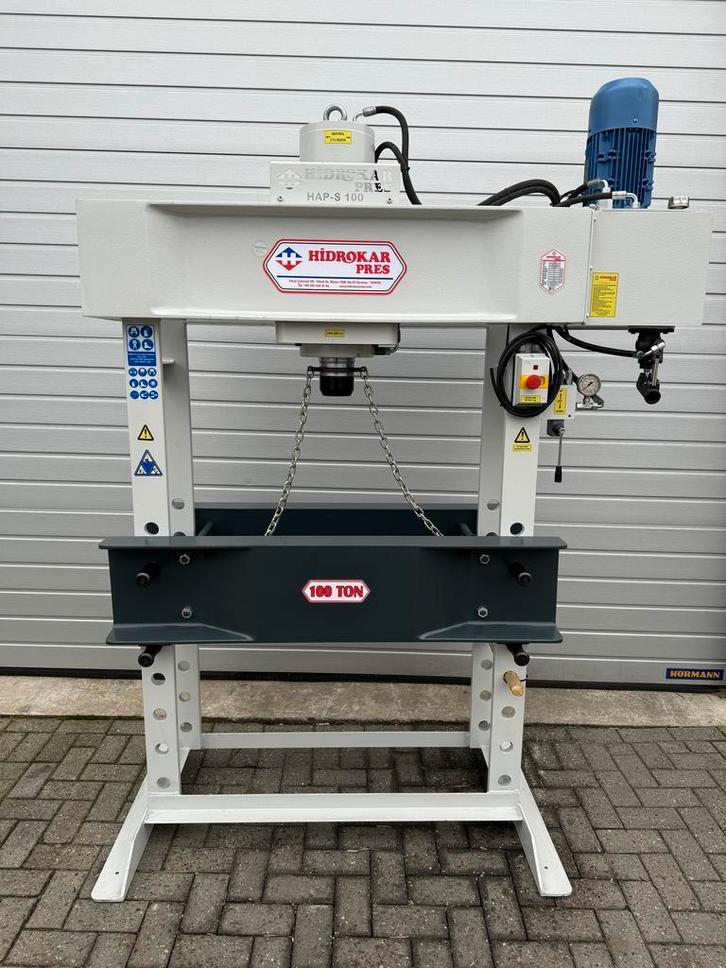 HIDROKAR werkplaatspers garagepers hydraulische pers 100 ton, Doe-het-zelf en Bouw, Gereedschap | Overige machines, Nieuw