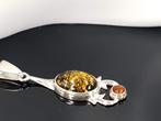 Zilver, Baltisch barnsteen sterlingzilver / Geen, Verzamelen, Mineralen en Fossielen