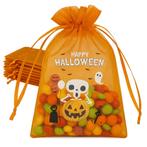Fako Bijoux - Organza Zakjes Met Print - Spooky Halloween -, Diversen, Verzenden, Nieuw