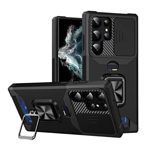 Samsung Galaxy A52 - Card Slot Hoesje met Kickstand en, Telecommunicatie, Mobiele telefoons | Hoesjes en Screenprotectors | Samsung