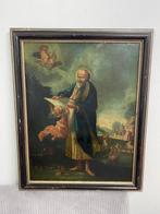 Europese school (XVII) - Der heilige Matheus mit wundersamen, Antiek en Kunst