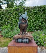 sculptuur, The wise owl - 52 cm - Brons