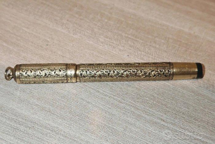 Ercolessi - Safety pen with 18 KR filigree overlay - Vulpen, Verzamelen, Pennenverzamelingen