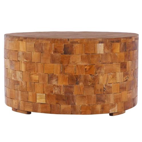 vidaXL Salontafel 60x60x35 cm massief teakhout, Huis en Inrichting, Tafels | Salontafels, Nieuw, Verzenden