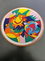 Ugo Nespolo - Assiette murale (2) - Céramique, Acier, Antiquités & Art