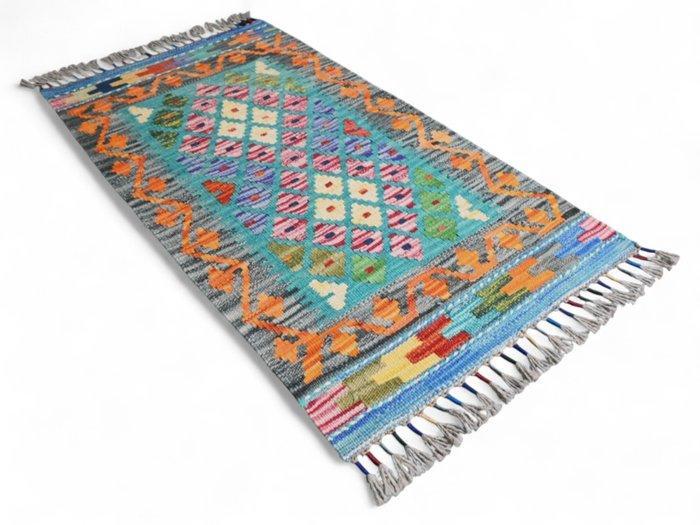 Geen reservering! Kleurrijke kilim - Vloerkleed - 90 cm - 50, Huis en Inrichting, Stoffering | Tapijten en Vloerkleden