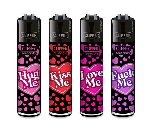 Clipper Aansteker - Kiss me       1 stuks, Verzamelen, Rookartikelen, Aanstekers en Luciferdoosjes, Nieuw, Verzenden