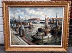 Evert Moll - (1878-1955) - Haven van Scheveningen, Antiek en Kunst