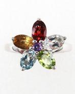 Aigue-marine - Argent, Aigue marine, topaze, péridot,, Antiquités & Art