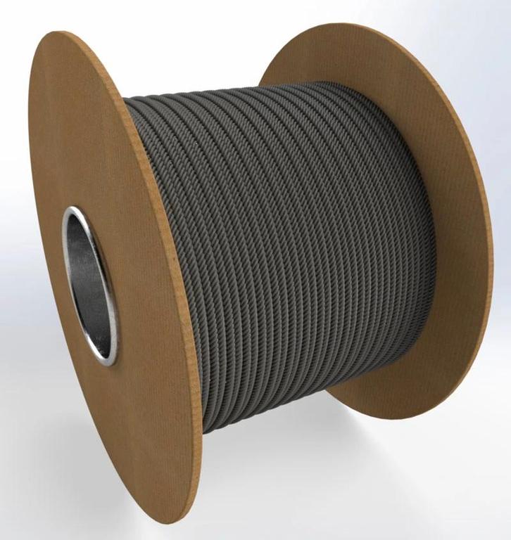 Staalkabel Zwart 6mm 100 meter op haspel, Tuin en Terras, Overige Tuin en Terras, Verzenden