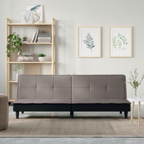 vidaXL Slaapbank stof taupe, Huis en Inrichting, Zetels | Zetels, Nieuw, Verzenden