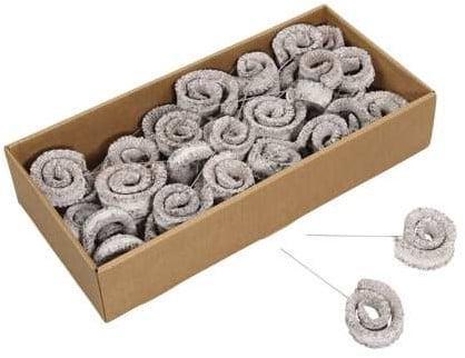 Palm Mule Ring Single op draad White Wash 10 cm ca. 55 st, Maison & Meubles, Accessoires pour la Maison | Plantes & Fleurs artificielles