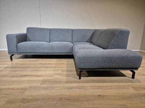 Montel Viano Hoekbank - Donker Grijs - Stof - Design, Huis en Inrichting, Zetels | Zetels en Chaises Longues, 250 tot 300 cm, 150 cm of meer
