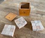 Houten blokjes in houten doosje 5, Verzenden