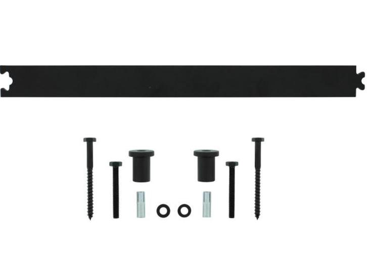 Intersteel Tussenrail 45 cm tbv schuifdeursysteem mat zwart, Doe-het-zelf en Bouw, Raamkozijnen en Schuifdeuren, Nieuw, Overige materialen