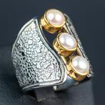 Italiaans handgemaakt sieraad - Parels - Zilver 925 - Goud, Antiek en Kunst