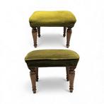 Bank (2) - Descalzadoras Luis XVI-stijl - Hout, Textiel, Huis en Inrichting, Nieuw