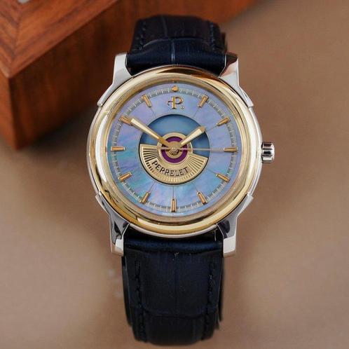 Perrelet - Tempest Limited Edition Gold Bezel MoP Dial -, Handtassen en Accessoires, Horloges | Heren