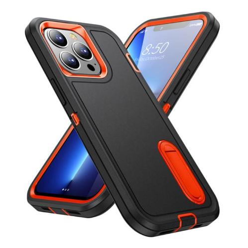 iPhone SE (2022) Armor Hoesje met Kickstand - Shockproof, Télécoms, Téléphonie mobile | Housses, Coques & Façades | Apple iPhone