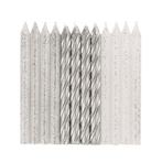 Kaarsen Zilveren Metallic 7cm 24st, Hobby en Vrije tijd, Verzenden, Nieuw