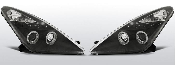 Koplampen Angel Eyes | Toyota Celica T230 1999-2005 | zwart, Auto-onderdelen, Verlichting, Nieuw, Toyota, Verzenden